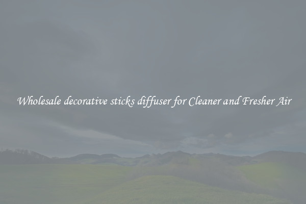 Wholesale decorative sticks diffuser for Cleaner and Fresher Air