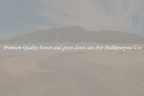 Premium Quality brown and green duvet sets For Multipurpose Use