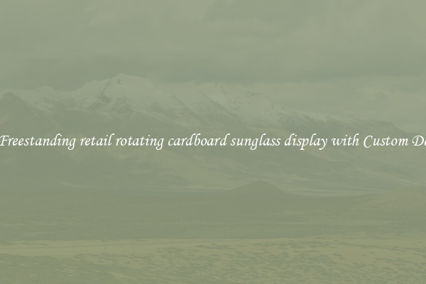 Buy Freestanding retail rotating cardboard sunglass display with Custom Designs
