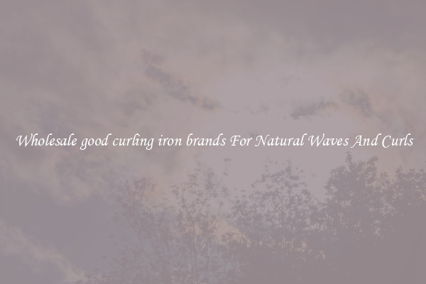 Wholesale good curling iron brands For Natural Waves And Curls