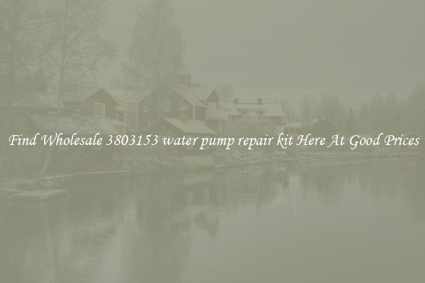 Find Wholesale 3803153 water pump repair kit Here At Good Prices