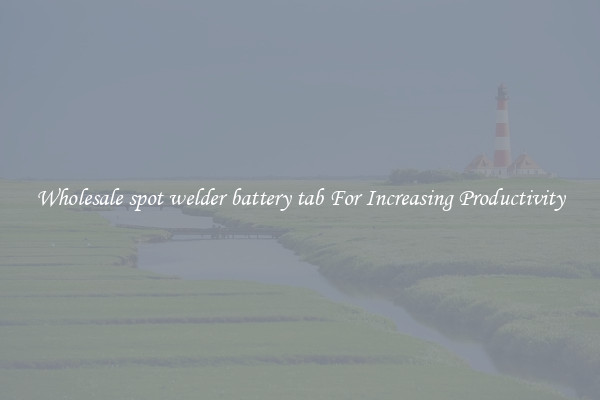 Wholesale spot welder battery tab For Increasing Productivity