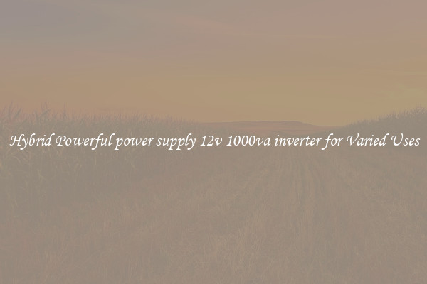 Hybrid Powerful power supply 12v 1000va inverter for Varied Uses
