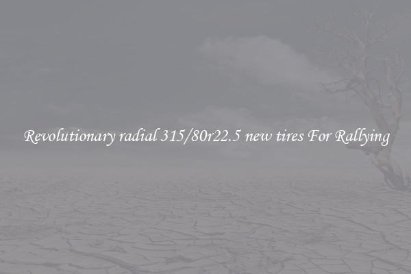 Revolutionary radial 315/80r22.5 new tires For Rallying