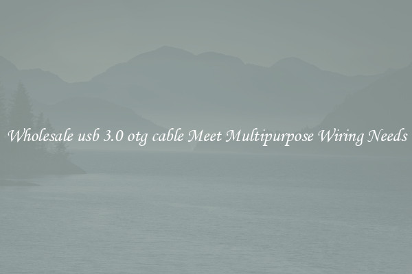 Wholesale usb 3.0 otg cable Meet Multipurpose Wiring Needs