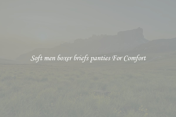 Soft men boxer briefs panties For Comfort
