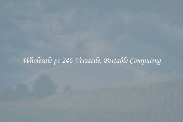 Wholesale pc 246 Versatile, Portable Computing