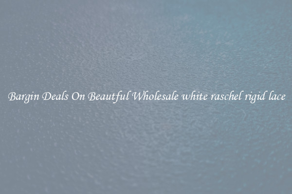 Bargin Deals On Beautful Wholesale white raschel rigid lace