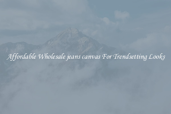 Affordable Wholesale jeans canvas For Trendsetting Looks
